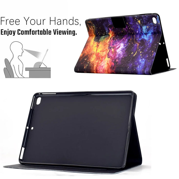 Stand Case for iPad mini (2019) 7.9 inch / 4 / 3 / 2 / Mini Pattern Printing Tablet Leather Cover with Auto Wake / Sleep - Nebula - 6