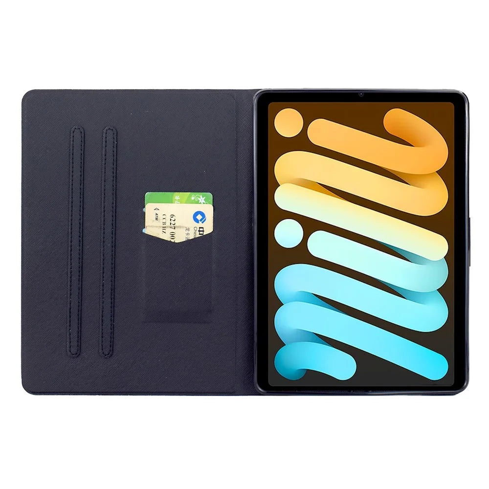 Stand Case for iPad mini (2024) / (2021) Pattern Printing Tablet Leather Cover with Auto Wake / Sleep - Nebula - 2