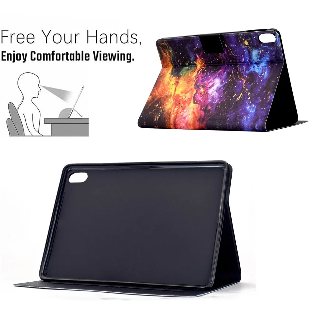Stand Case for iPad mini (2024) / (2021) Pattern Printing Tablet Leather Cover with Auto Wake / Sleep - Nebula - 6