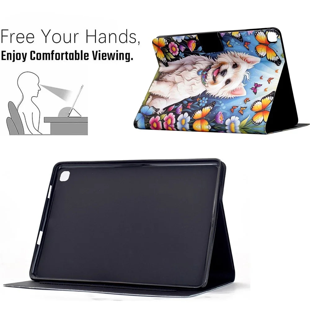 Stand Case for iPad 10.2 (2020) / (2019) / Air 10.5 inch (2019) Pattern Printing Tablet Leather Cover with Auto Wake / Sleep - Dog - 6