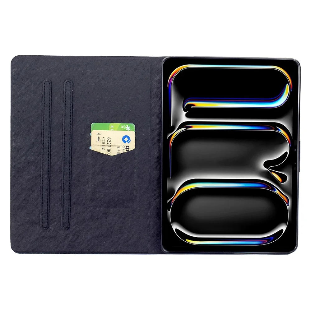 For iPad Pro 11 (2025) / (2024) Stand Case Pattern Printing Tablet Leather Cover with Auto Wake / Sleep - Dog - 2
