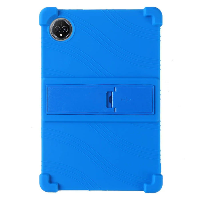 For Teclast M50 Plus / BMAX Maxpad I10 Plus Silicone Case with Kickstand Rugged Protective Cover - Dark Blue - 2
