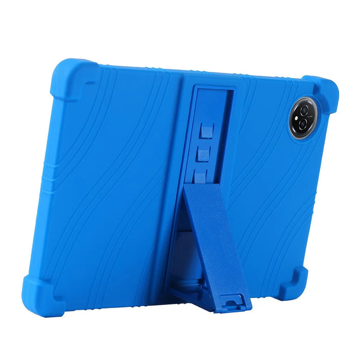 For Teclast M50 Plus / BMAX Maxpad I10 Plus Silicone Case with Kickstand Rugged Protective Cover - Dark Blue - 4