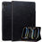 For Lenovo Tab K10C  /  E10C Case Cat Buckle Closure Leather Protective Stand Cover - Black - 1