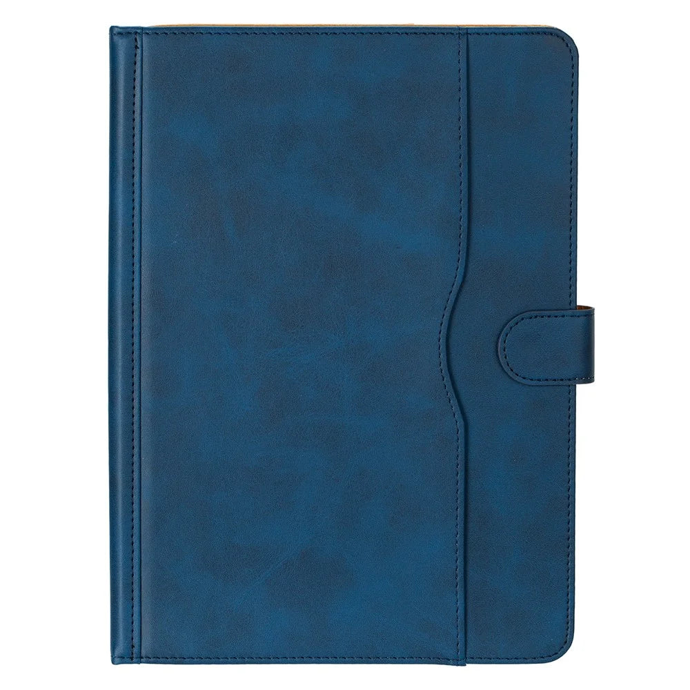 Universal 7 - 8 inch Case Dual Color Cowhide Texture Stand Leather Tablet Cover - Blue - 4