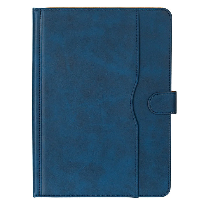 Universal 9 - 10 inch Case Dual Color Cowhide Texture Stand Leather Tablet Cover - Blue - 4