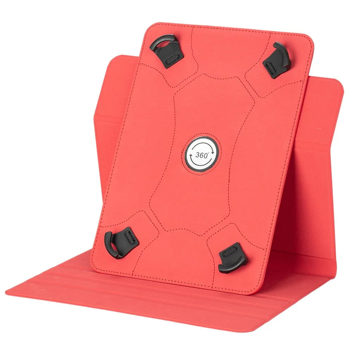 For 9-10 Inches Universal Tablet Case Protective Cover PU Leather Stand Folio Case - Red - 5