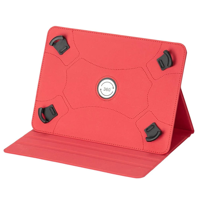 For 9-10 Inches Universal Tablet Case Protective Cover PU Leather Stand Folio Case - Red - 6
