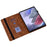For Samsung Galaxy Tab A7 Lite 8.7-inch (T220  /  T225) Leather Case Heart Imprint Foldable Stand Card Slot Stylus Holder Tablet Cover - Brown - 2