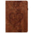 For Samsung Galaxy Tab A7 Lite 8.7-inch (T220  /  T225) Leather Case Heart Imprint Foldable Stand Card Slot Stylus Holder Tablet Cover - Brown - 7