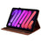 For iPad mini (2024)  /  (2021) Leather Case Heart Imprint Foldable Stand Card Slot Stylus Holder Tablet Cover - Brown - 3