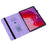 For Lenovo Tab M11 (TB-330FC)  /  Xiaoxin Pad 11 2024 (TB-331FC) Leather Case Heart Imprint Foldable Stand Card Slot Stylus Holder Tablet Cover - Purple - 2