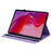 For Lenovo Tab M11 (TB-330FC)  /  Xiaoxin Pad 11 2024 (TB-331FC) Leather Case Heart Imprint Foldable Stand Card Slot Stylus Holder Tablet Cover - Purple - 3