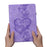 For Lenovo Tab M11 (TB-330FC)  /  Xiaoxin Pad 11 2024 (TB-331FC) Leather Case Heart Imprint Foldable Stand Card Slot Stylus Holder Tablet Cover - Purple - 6