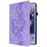 For Lenovo Tab M11 (TB-330FC)  /  Xiaoxin Pad 11 2024 (TB-331FC) Leather Case Heart Imprint Foldable Stand Card Slot Stylus Holder Tablet Cover - Purple - 7