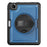 For iPad Pro 11 (2025) / 11 (2024) Case Kickstand PC TPE Tablet Cover with Hand Strap - Navy Blue - 2