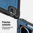 For iPad Pro 11 (2025) / 11 (2024) Case Kickstand PC TPE Tablet Cover with Hand Strap - Navy Blue - 4
