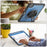 For iPad Pro 11 (2025) / 11 (2024) Case Kickstand PC TPE Tablet Cover with Hand Strap - Navy Blue - 6