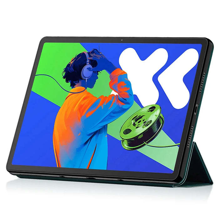 For Lenovo Idea Tab Pro / Xiaoxin Pad Pro 12.7 (2025) Case PU Leather TPU Back Trifold Stand Tablet Cover - Green - 3