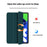 For Lenovo Idea Tab Pro / Xiaoxin Pad Pro 12.7 (2025) Case PU Leather TPU Back Trifold Stand Tablet Cover - Green - 6