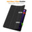 For Samsung Galaxy Tab S10 Lite / S10 FE / S9 FE Stand Case Shock-Absorbent Leather Tablet Cover with Pen Slot - Black - 2