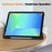 For Samsung Galaxy Tab S10 Lite / S10 FE / S9 FE Stand Case Shock-Absorbent Leather Tablet Cover with Pen Slot - Black - 4