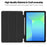 For Samsung Galaxy Tab S10 Lite / S10 FE / S9 FE Stand Case Shock-Absorbent Leather Tablet Cover with Pen Slot - Black - 5