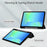 For Samsung Galaxy Tab S10 Lite / S10 FE / S9 FE Case Clear Acrylic Leather Tablet Cover Support Auto Sleep / Wake - Black - 3