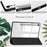 For Samsung Galaxy Tab S10 Lite / S10 FE / S9 FE Case Clear Acrylic Leather Tablet Cover Support Auto Sleep / Wake - Black - 4