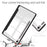 For Samsung Galaxy Tab S10 Lite / S10 FE / S9 FE Case Clear Acrylic Leather Tablet Cover Support Auto Sleep / Wake - Black - 6