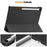 For Samsung Galaxy Tab S10 FE+ Case Anti-Drop Leather Stand Tablet Cover - Black - 7