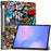 For Samsung Galaxy Tab S10 FE+ Case Pattern Print Leather Stand Tablet Cover - Graffiti - 1