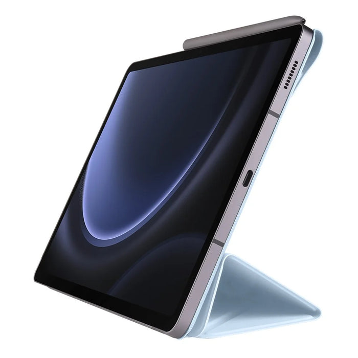 Magnetic Tablet Case For Samsung Galaxy Tab S11 / S10 Lite / S10 FE / S9 FE / S9 PC + PU Leather Origami Stand Cover - Baby Blue - 2