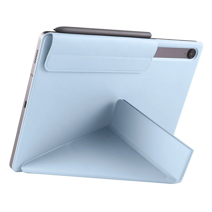 Magnetic Tablet Case For Samsung Galaxy Tab S11 / S10 Lite / S10 FE / S9 FE / S9 PC + PU Leather Origami Stand Cover - Baby Blue - 3