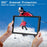 For Samsung Galaxy Tab A9 Case Kickstand PC + Silicone Tablet Cover with Shoulder Strap - Black - 3