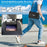 For Samsung Galaxy Tab A9 Case Kickstand PC + Silicone Tablet Cover with Shoulder Strap - Black - 4