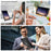 For Samsung Galaxy Tab A9 Case Kickstand PC + Silicone Tablet Cover with Shoulder Strap - Black - 5