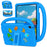 For Lenovo Tab 10.1 (2025) TB-311XU  /  Tab TB311FU Kickstand Case Cartoon Design Anti-Drop EVA+PC Tablet Cover with Strap for Kids - Blue - 1