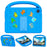 For Lenovo Tab 10.1 (2025) TB-311XU  /  Tab TB311FU Kickstand Case Cartoon Design Anti-Drop EVA+PC Tablet Cover with Strap for Kids - Blue - 2