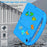 For Lenovo Tab 10.1 (2025) TB-311XU  /  Tab TB311FU Kickstand Case Cartoon Design Anti-Drop EVA+PC Tablet Cover with Strap for Kids - Blue - 7