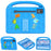 Kickstand Case Cartoon Design Anti-Drop EVA+PC Tablet Cover with Strap for Kids For Lenovo Tab P12  /  Xiaoxin Pad Pro 12.7 (2025)  /  Xiaoxin Pad Plus 12.7  /  Yoga Pad Pro - Blue - 2