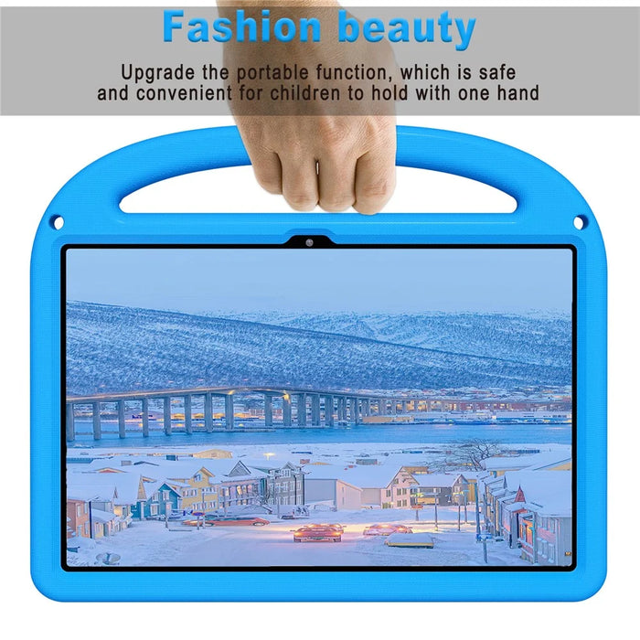 Kickstand Case Cartoon Design Anti-Drop EVA+PC Tablet Cover with Strap for Kids For Lenovo Tab P12  /  Xiaoxin Pad Pro 12.7 (2025)  /  Xiaoxin Pad Plus 12.7  /  Yoga Pad Pro - Blue - 6