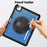 For iPad Air 13 (2026) / (2025) / (2024) Case Kickstand PC TPE Tablet Cover with Hand Strap - Navy Blue - 7