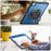 For iPad Air 13 (2026) / (2025) / (2024) Case Kickstand PC + TPE Tablet Cover with Hand Strap and Shoulder Strap - Navy Blue - 6