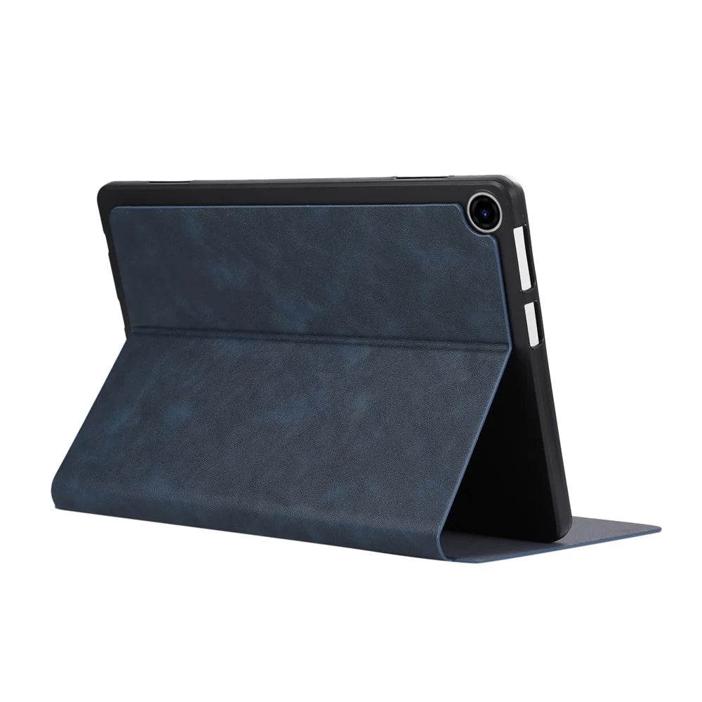 For Lenovo Tab 10.1 (2025) TB-311XU  /  Tab TB311FU Shockproof Case PU Leather Tablet Cover with Stand - Blue - 4