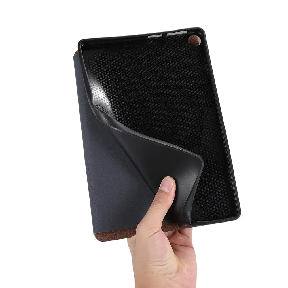For Lenovo Tab 10.1 (2025) TB-311XU  /  Tab TB311FU Shockproof Case PU Leather Tablet Cover with Stand - Blue - 5