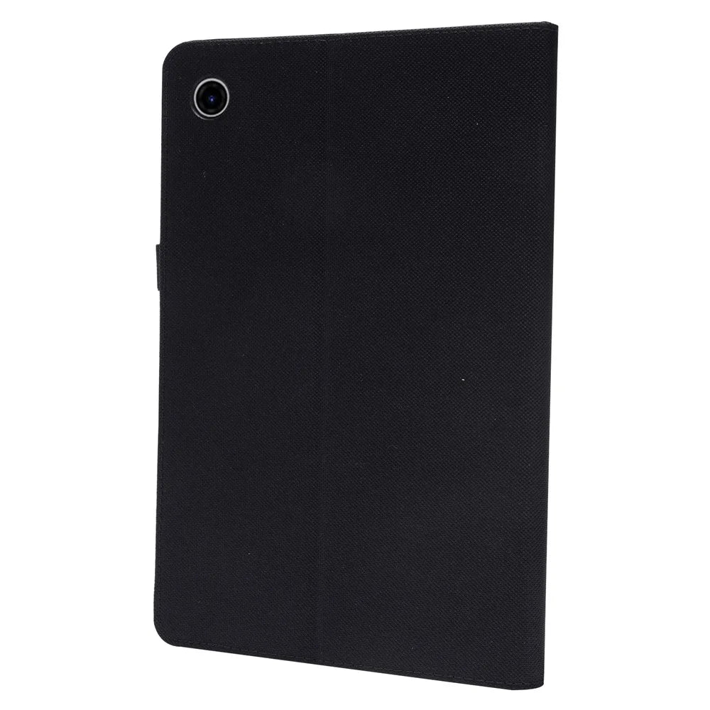 For Lenovo Tab 10.1 (2025) TB-311XU  /  Tab TB311FU Leather Case Card Holder Cloth Texture Tablet Stand Cover - Black - 6