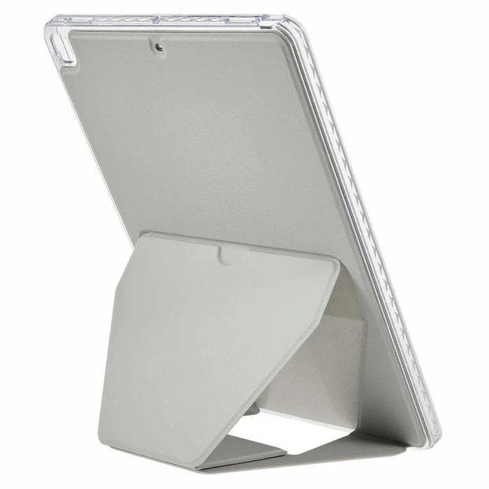 For iPad mini (2024)  /  (2021) Case TPU PU Leather Kickstand Tablet Cover - Grey - 2