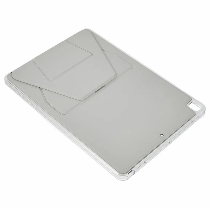 For iPad mini (2024)  /  (2021) Case TPU PU Leather Kickstand Tablet Cover - Grey - 4