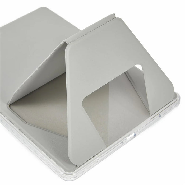 For iPad mini (2024)  /  (2021) Case TPU PU Leather Kickstand Tablet Cover - Grey - 6